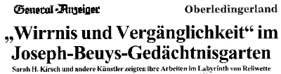 Wirrsal und Vergnglichkeit - Vernissage Sarah H. Kirsch & Reliwette